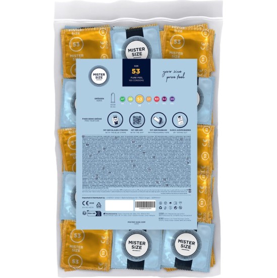 Mister Size CONDOM SIZE M 53 MM (100 UNITS)