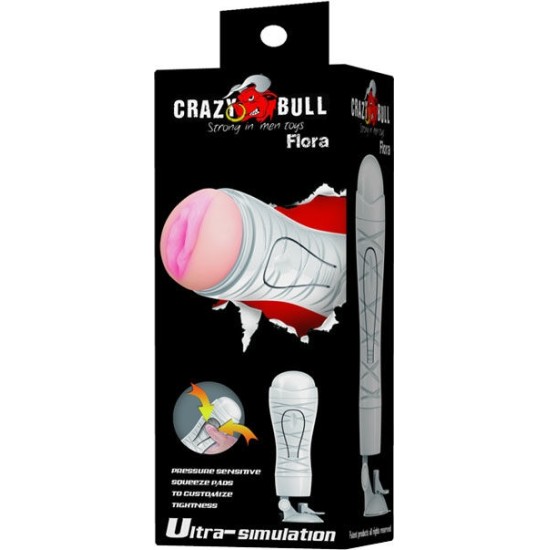 Crazy Bull FLORA VAGINA WITH MASTURBATOR BASE