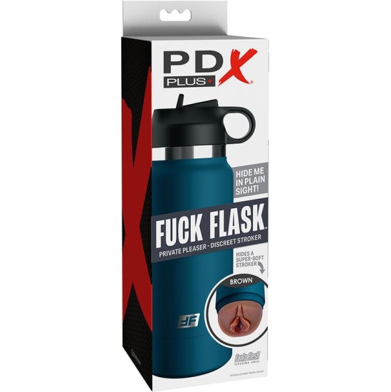 Pdx Plus+ PDX PLUS - FUCK FLASK VAGINE DISCRET STROKER BROWN MODEL 1