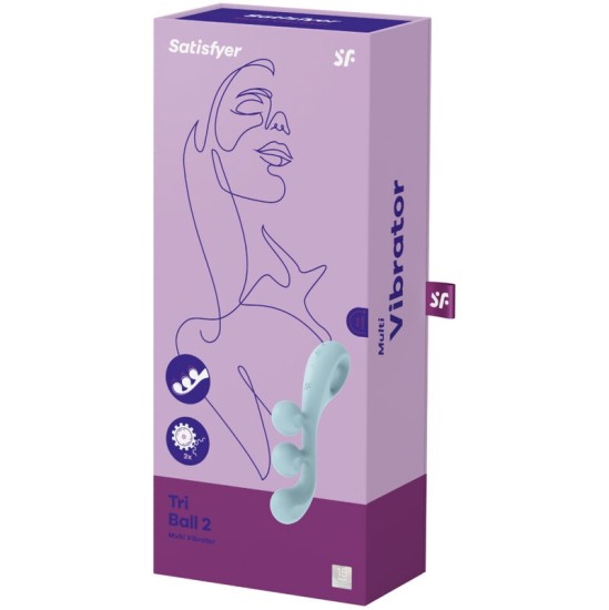 Satisfyer Vibrator SATISFYER TRI BALL 2 MULTI VIBRATOR - BLUE