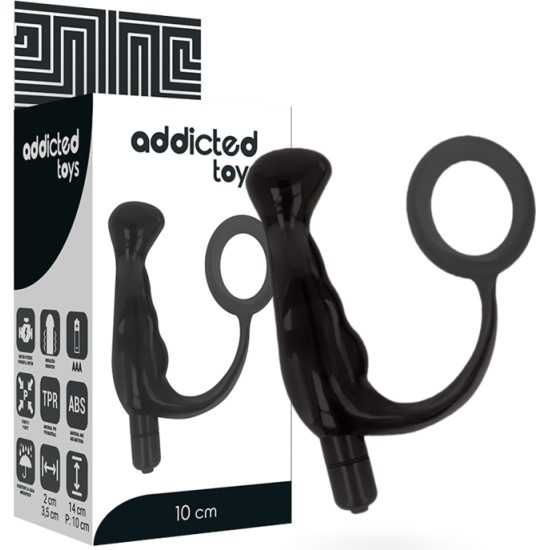 Addicted Toys VIBRATOR PROST TICO BLACK 10 CM