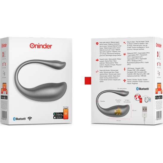 Oninder NAIROBI VIBRATING EGG melns - FREE APP