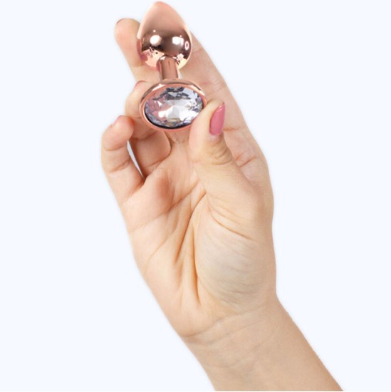 Secretplay Toys SECRET PLAY - METAL BUTT PLUG ROSE GOLD SMALL SIZE 7 CM