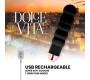 Dolce Vita PAKRAUJAMAS VIBRATORIUS SIX BLACK 7 greičiai