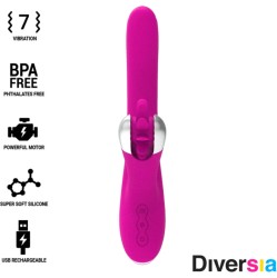 Diversia Vibrators ar klitora stimulātoru 24 CM