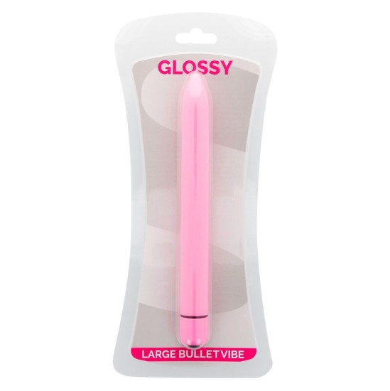 Glossy SLIM Stimulējošs vibrators rozā