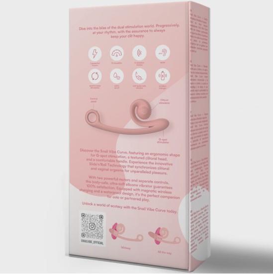 Snail Vibe CURVE VIBRATOR PEACH