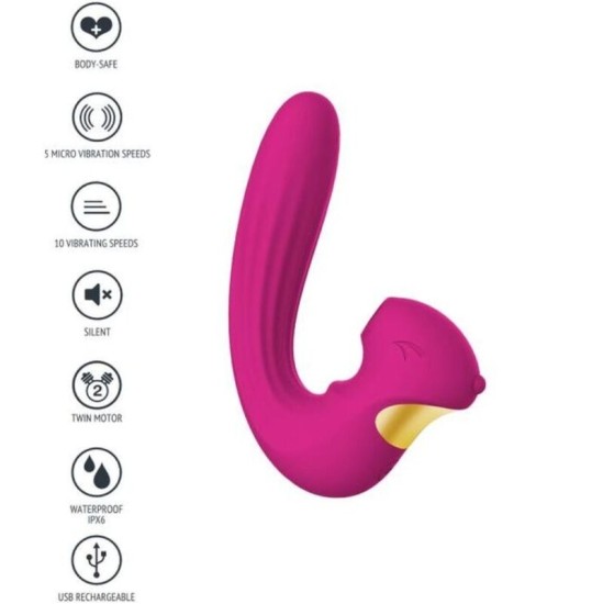 Xocoon CELESTIAL LOVE VIBE STIMULATOR FUCHSIA