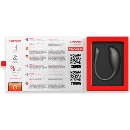 Oninder NAIROBI VIBRATING EGG melns - FREE APP