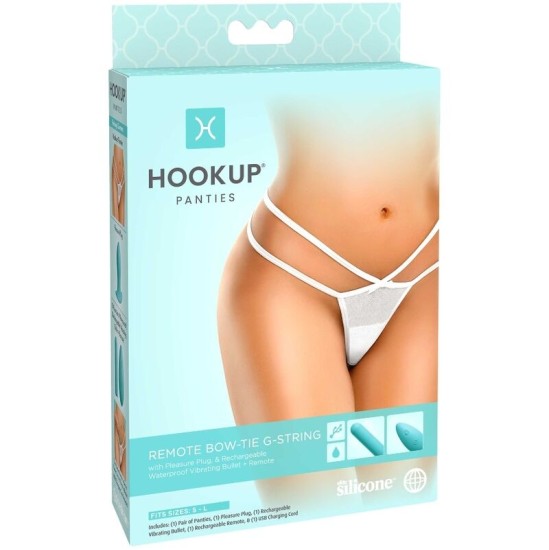 Hook Up ТРУСИКИ - ДИСТАНЦИОННЫЙ ГАЛСТУК-БАБОЧКА G-STRING SL