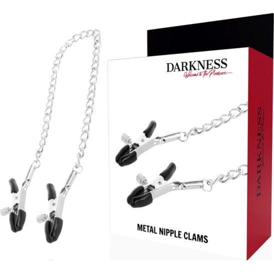 Darkness Sensations DARKNESS - ADJUSTABLE NIPPLE CLAMPS METAL