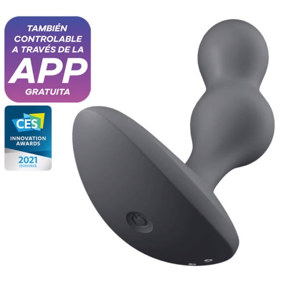 Satisfyer Connect Anālais spraudnis ar vibrāciju — PELĒKS