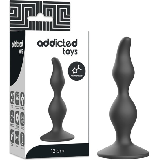 Addicted Toys ANAAALNE SEKSUAALKOPIST 12CM MUST