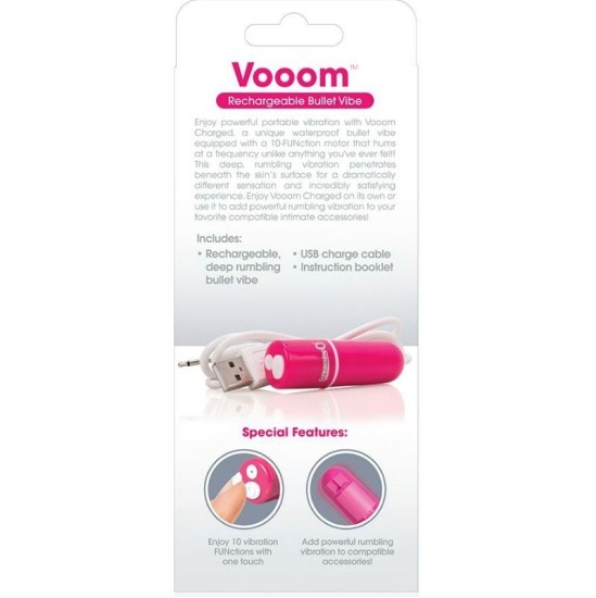 Screaming O RECHARGEABLE VIBRATING BULLET VOOOM rozā