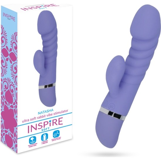 Inspire Soft Vibrators ar klitora stimulātoru gaiši violets