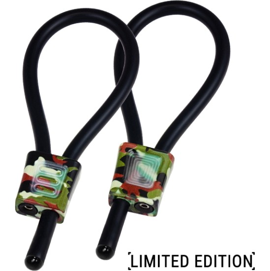 Electrastim PRESTIGE ELECTRALOOPS ADJUSTABLE COCK RINGS - CAMOUFLAGE