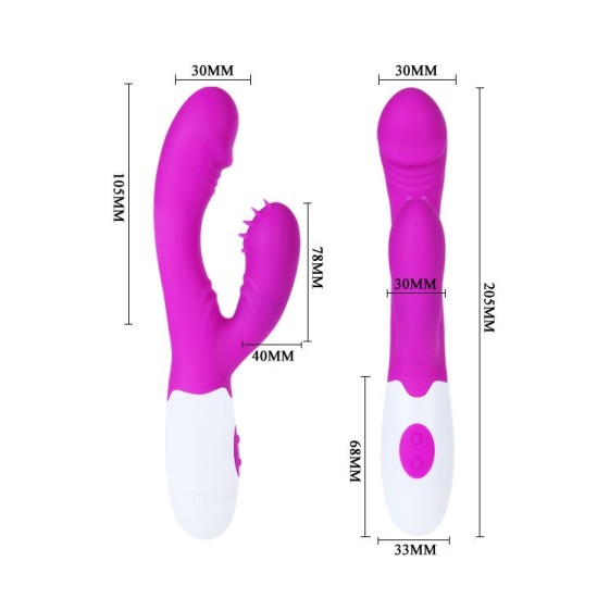 Pretty Love Flirtation ANDRE VIBRATOR WITH CLIT STIMULATION