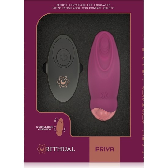 Rithual PRIYA ДИСТАНЦИОННО УПРАВЛЯЕМОЕ ЯЙЦО G-SPOT + ВИБРАЦИЯ