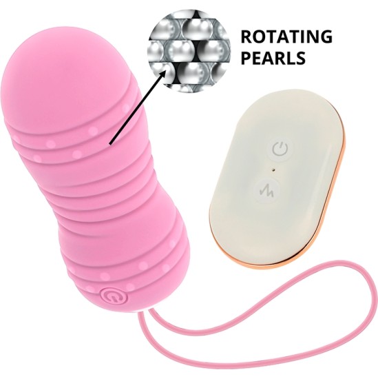 Ohmama Stimulating OHMAMA - REMOTE CONTROL EGG 7 MODES ROTATION rozā