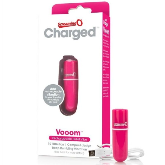 Screaming O RECHARGEABLE VIBRATING BULLET VOOOM rozā