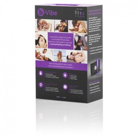 B-Vibe SNUG PLUG 2 violets