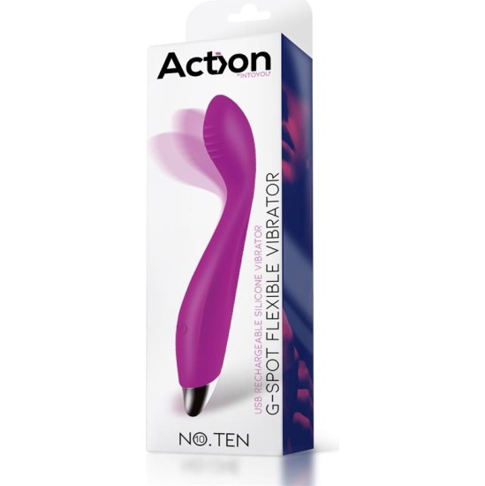 Action No. Ten G-Spot Hyper-Flexible Vibe Magnetic USB Silicone