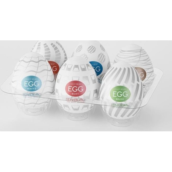 Tenga Pack of 6 Tenga Eggs Standard Package