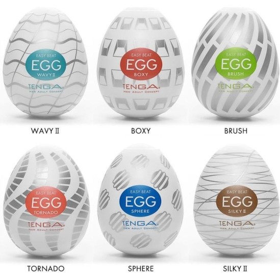 Tenga Pack of 6 Tenga Eggs Standard Package