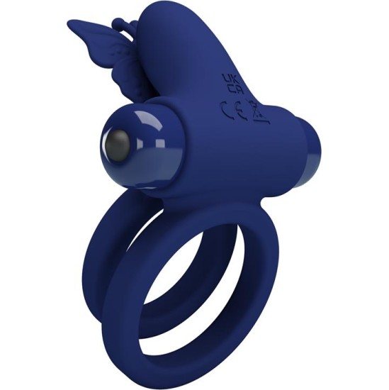 Prettylove Vibrating Double Penis Ring