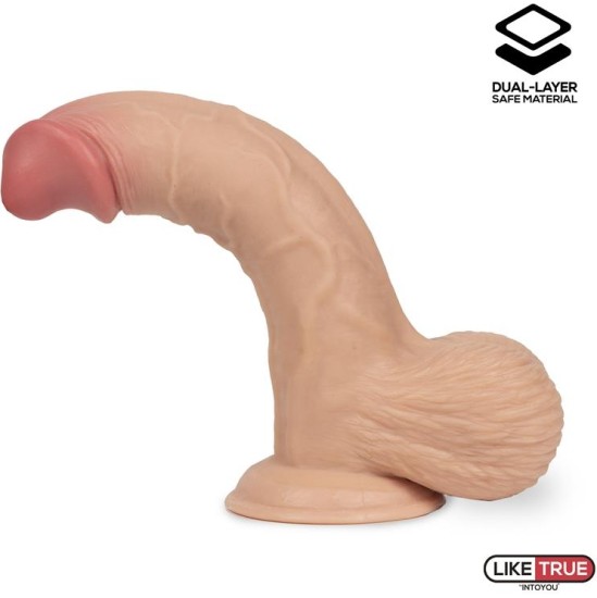 Liketrue Fentok Realistic Dildo Whole Eggs Sliding Skin Dual Layer 7.5