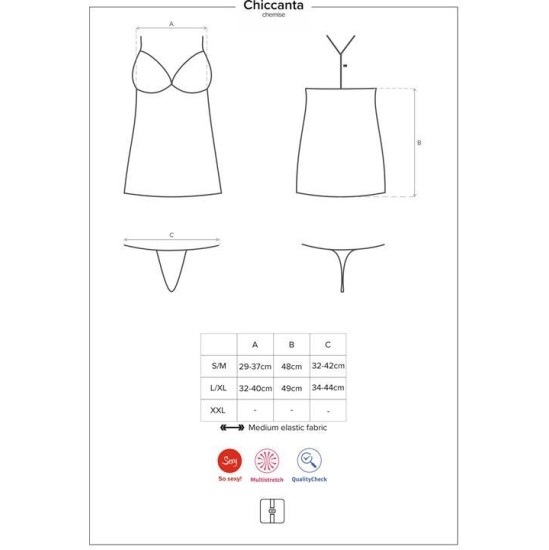 Obsessive Chiccanta Chemise and Thong