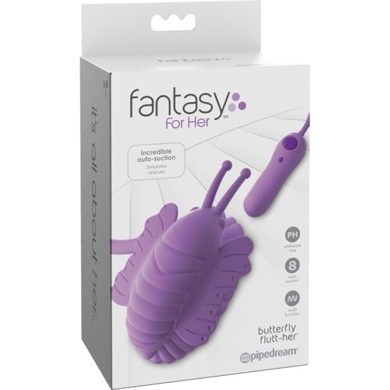Fantasy For Her Butterfly Flutt-Her Stimulator and Clitoris Sucker