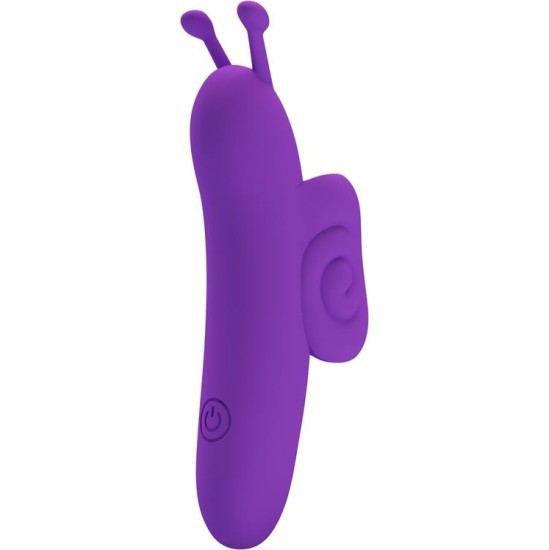 Prettylove Finger Vibrator Snail Purple