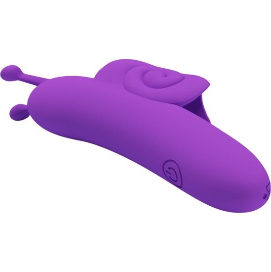 Prettylove Finger Vibrator Snail Purple