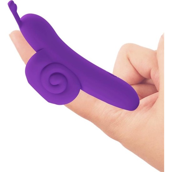 Prettylove Finger Vibrator Snail Purple