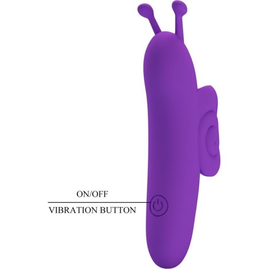 Prettylove Finger Vibrator Snail Purple