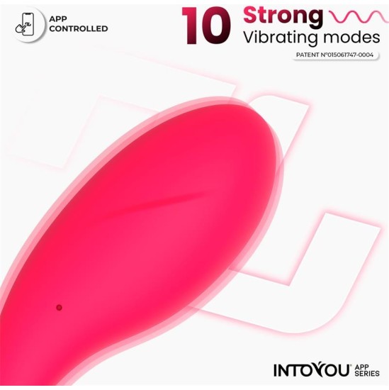 Intoyou App Series Bulby Vibrating Egg with App Dark Pink