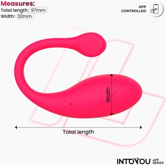 Intoyou App Series Bulby Vibrating Egg with App Dark Pink