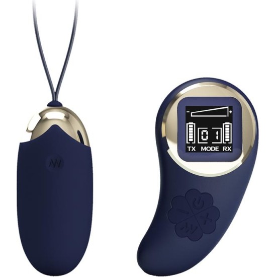 Prettylove Mina Vibrating Egg with Digital Screem Remote control Blue