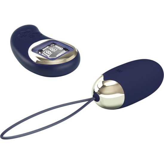 Prettylove Mina Vibrating Egg with Digital Screem Remote control Blue