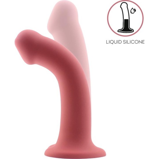 Action Bouncy Liquid Silicone Dildo Hiper Flexible 6.5 - 16.5 cm Size S Burgundy