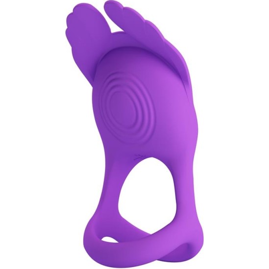 Prettylove Silas Vibrating Penis Ring Purple