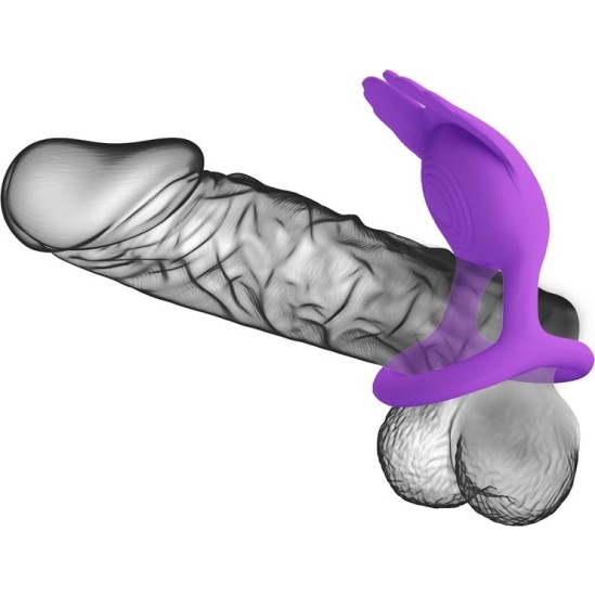 Prettylove Silas Vibrating Penis Ring Purple