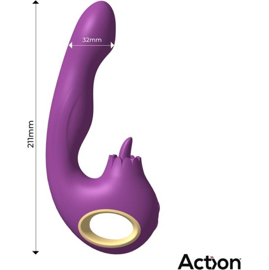 Action Toka Vibe with Swinging 360? and Stimulating Licking Tongue