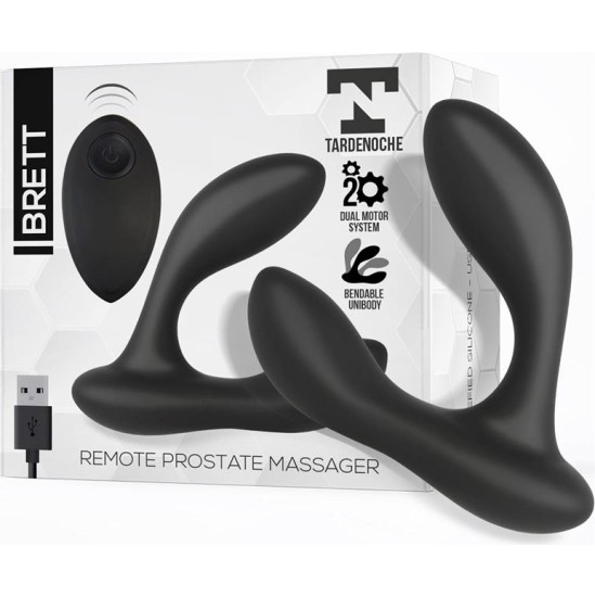 Tardenoche Brett Prostate Massager Remote Control USB Liquid Silicone