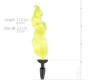 Easytoys Silicone Butt Plug With Tail - Yellow