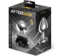 Afterdark Metal Anal Plug with Black Rose Base Size S