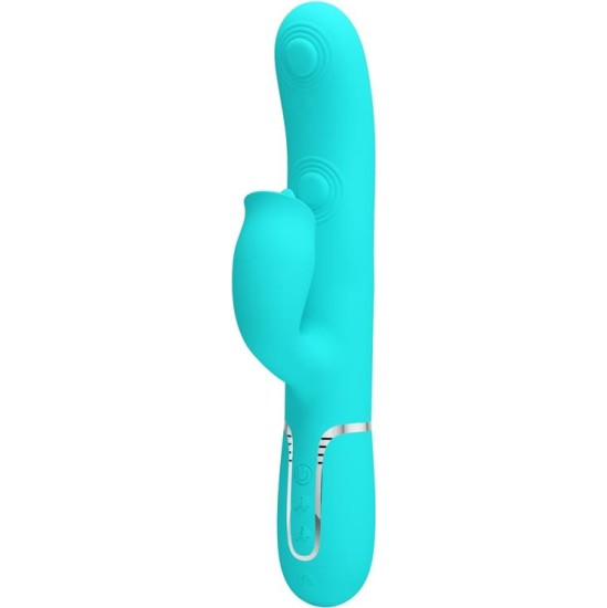 Prettylove Gigi Vibrator Licking and Thumping Turquoise