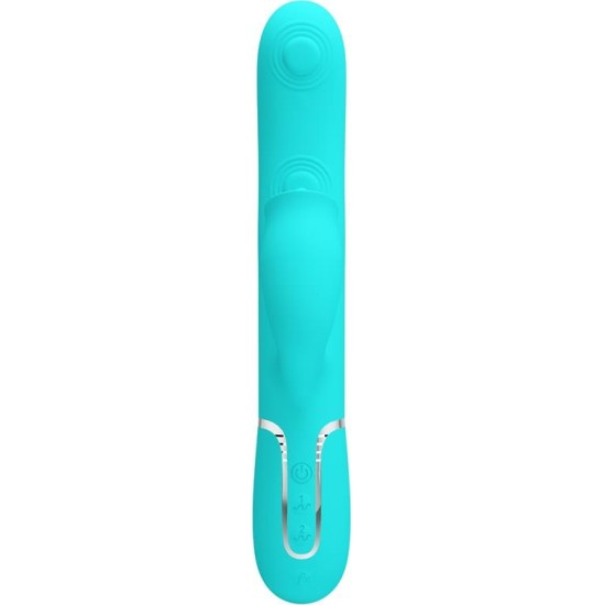Prettylove Gigi Vibrator Licking and Thumping Turquoise