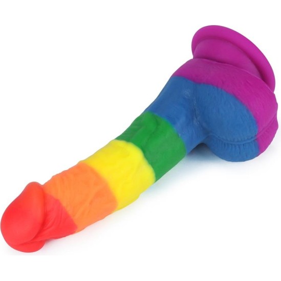 Lovetoy Dildo Prider 8 Liquid Silicone LGBT